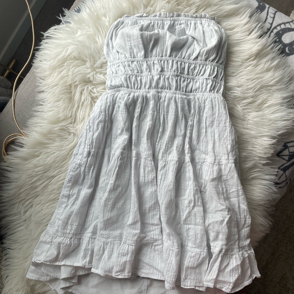White Strapless Dress